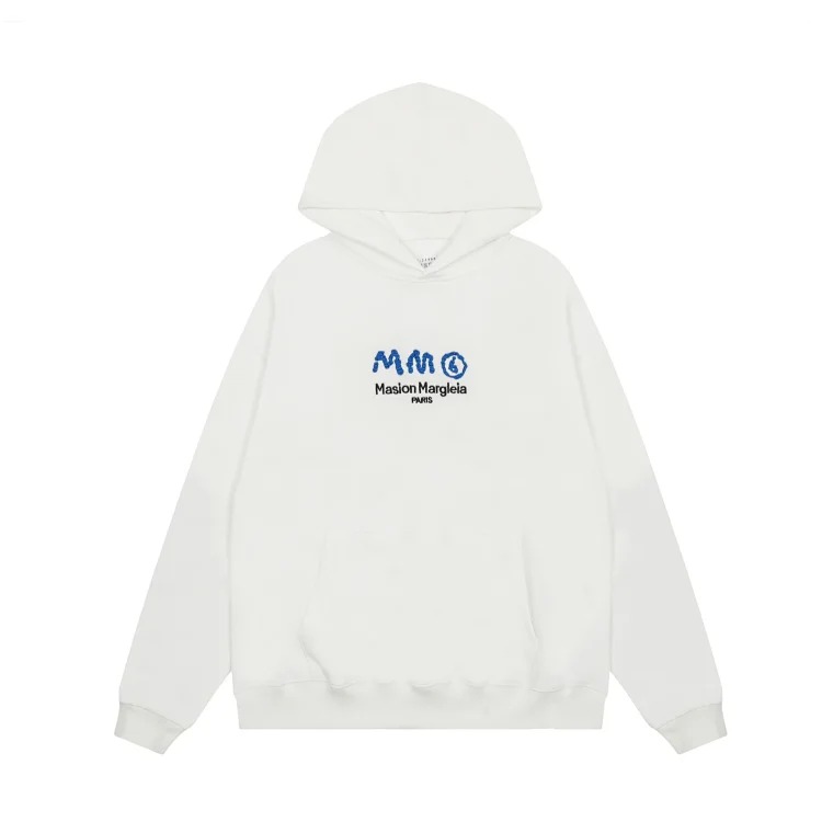MM6 Autumn and Winter Loose Jacket Casual Hooded Sweatshirt Trendy Print