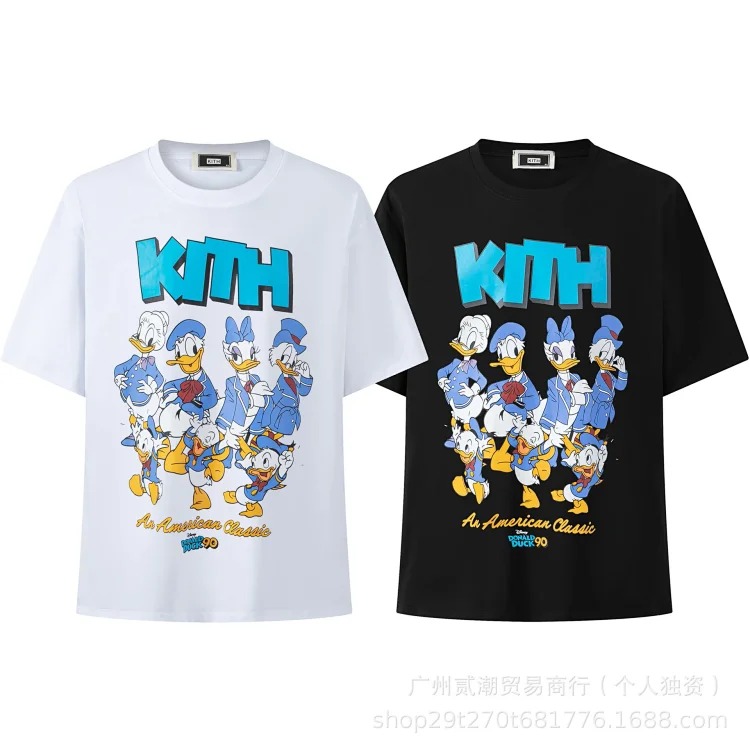 KITH Kitth Cartoon Animation Print Casual Loose Sports Short-sleeved T-shirt for