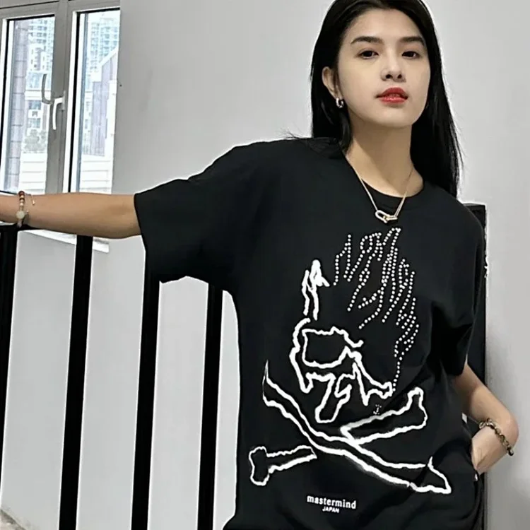 Travis Scott Cactus Jack X mastermind JAPAN skull graphic short-sleeved T-shirt