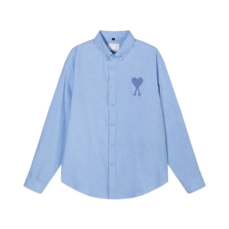 Love embroidered cotton shirt for men and women