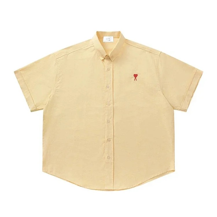 Love embroidered cotton shirt for men and women