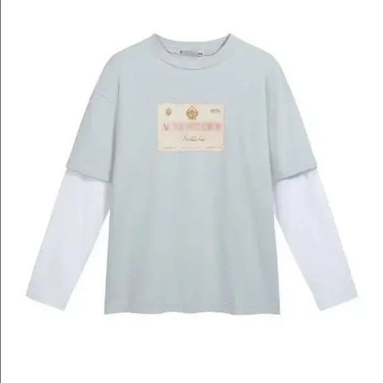 AC washed distressed printed 1996 short-sleeved sweatshirt hoodie