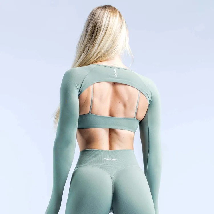 Bra&Shrug Shawl Long-sleeved Bra Running Lift Fitness Suspender Sports Trousers Tight Suit Shorts Pants