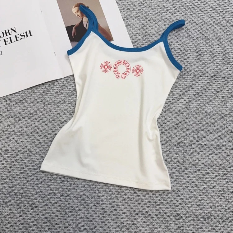 Vest Slim 25 New Summer Slim Version Pure Desire Sling Print Contrast Color Correct *No Quality Problems Cannot Be Returned Without Reason