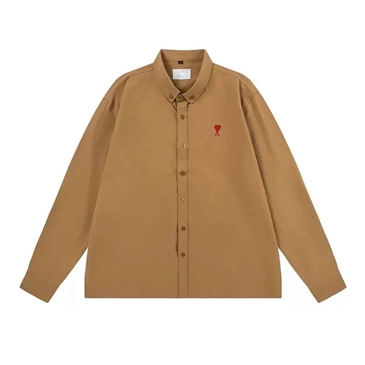 Love embroidered cotton shirt for men and women
