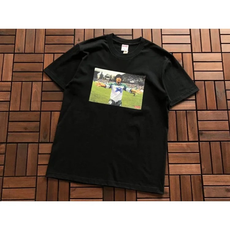 SUP letter print BOX high version short-sleeved T-shirt for men and women