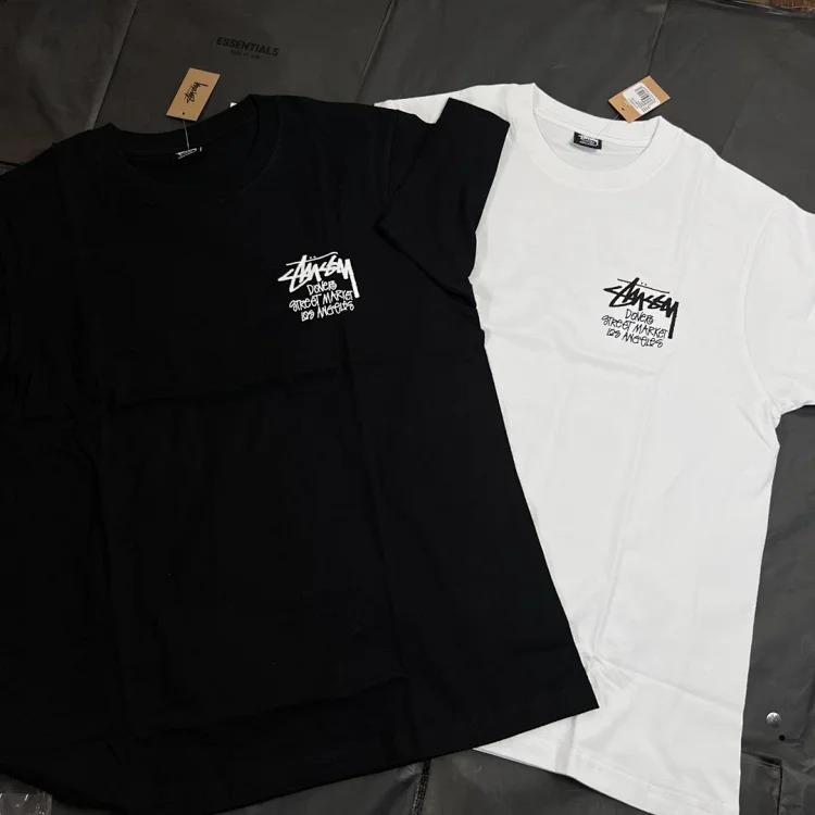 Stussy DSM City-limited Patterned Round Neck Printed Short-sleeved Stussy Originated From the Surfing T-Shirt