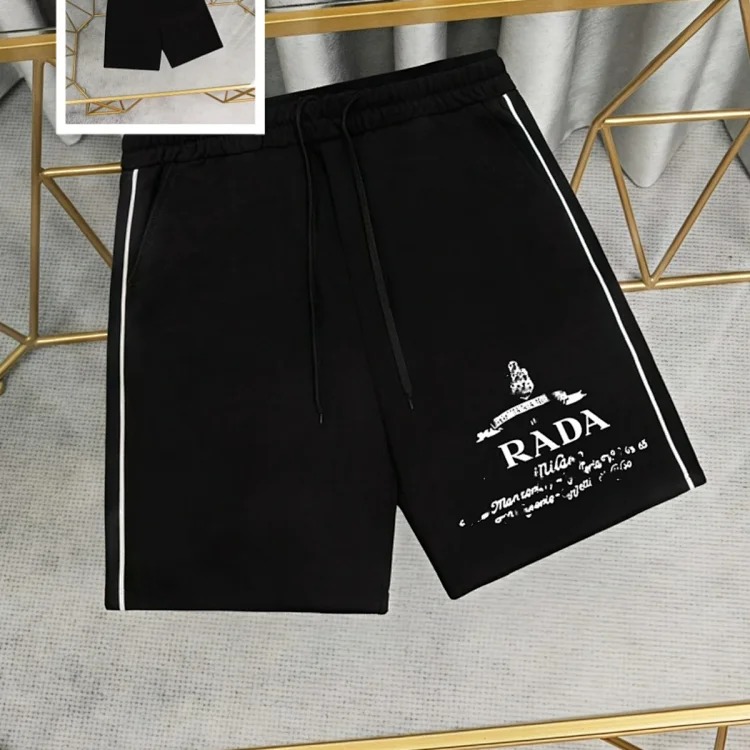 Metal triangle logo series style P short-sleeved T-shirts for men and women