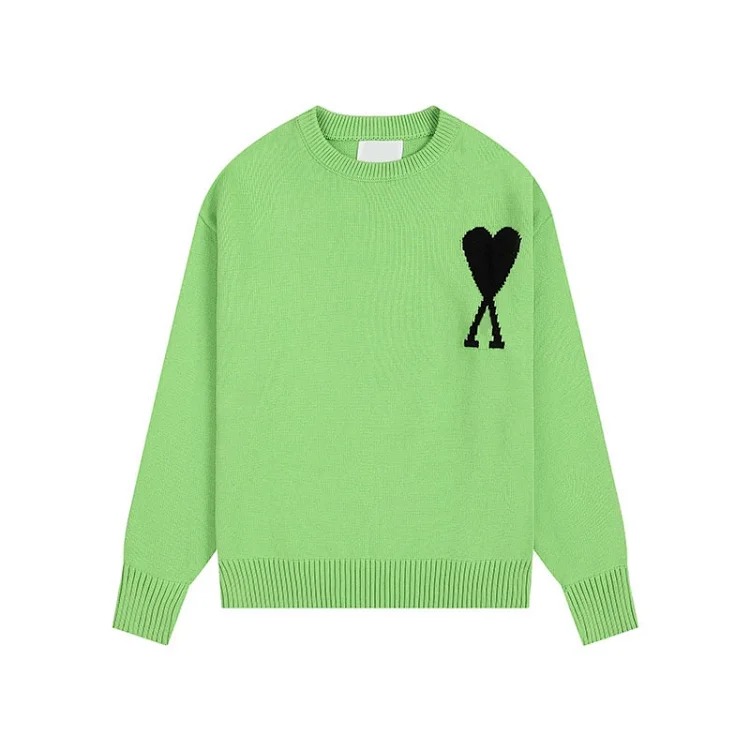 Love sweater for men and women striped youth heart casual pullover sweater