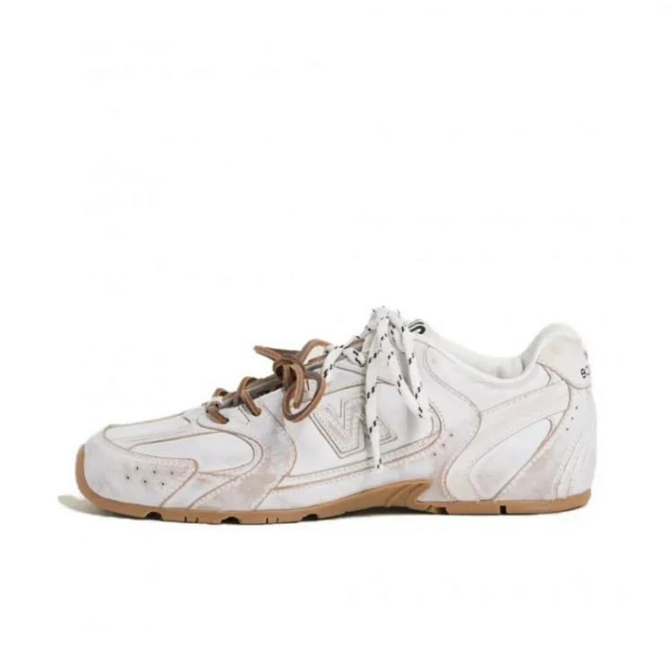 Co-branded Dad Shoes Women's Shoes Two-Color Belt Genuine Leather Non-Slip Wear-Resistant Sports Sneakers