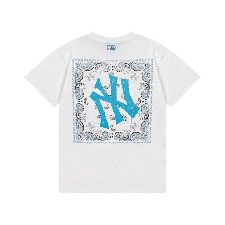 MLBLight luxury short sleeved t-shirt men's round neck half sleeved top unisex