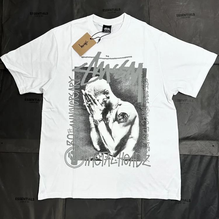 Made in Stussy's Rap Label Commemorates the Graphic Round Neck Printed Short-sleeved Stussy T-Shirt