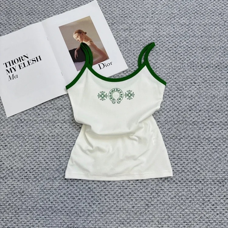 Vest Slim 25 New Summer Slim Version Pure Desire Sling Print Contrast Color Correct *No Quality Problems Cannot Be Returned Without Reason