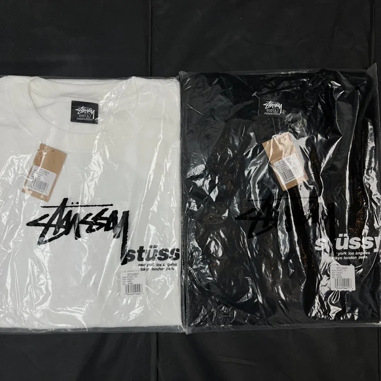 Original Made Stussy Candy Machine Printed Short Sleeve Stussy Originated From the Surfing T-Shirt
