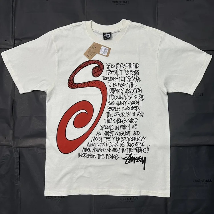 STUSSY Mosquito Repellent Pattern Pattern Round Neck Printed Short Sleeves STUSSY Originated From T-Shirt