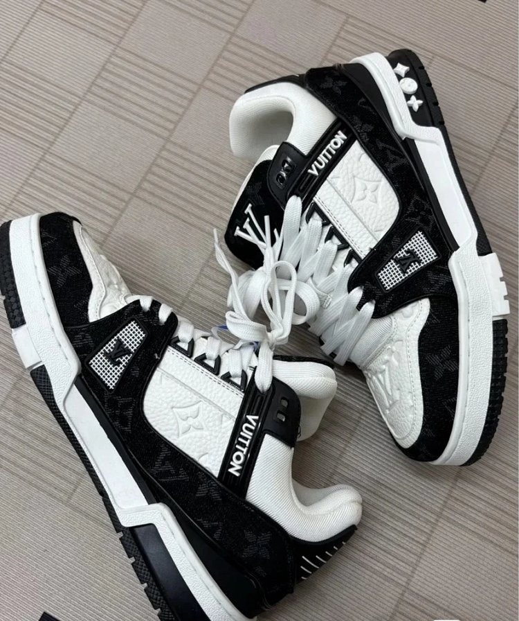 Louis Vuitton Light Luxury Men's Shoes, Board Shoes, Trendy Shoes, Thick Soled Shoes, Sneakers