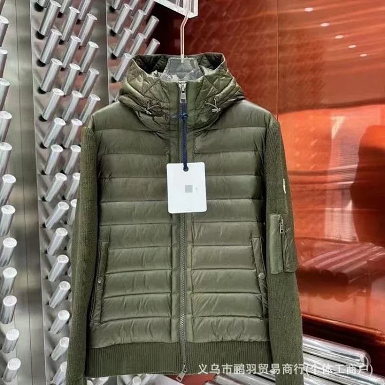 Classic knitted patchwork singles, fashionable inner layers, and matching cotton jackets for men and women