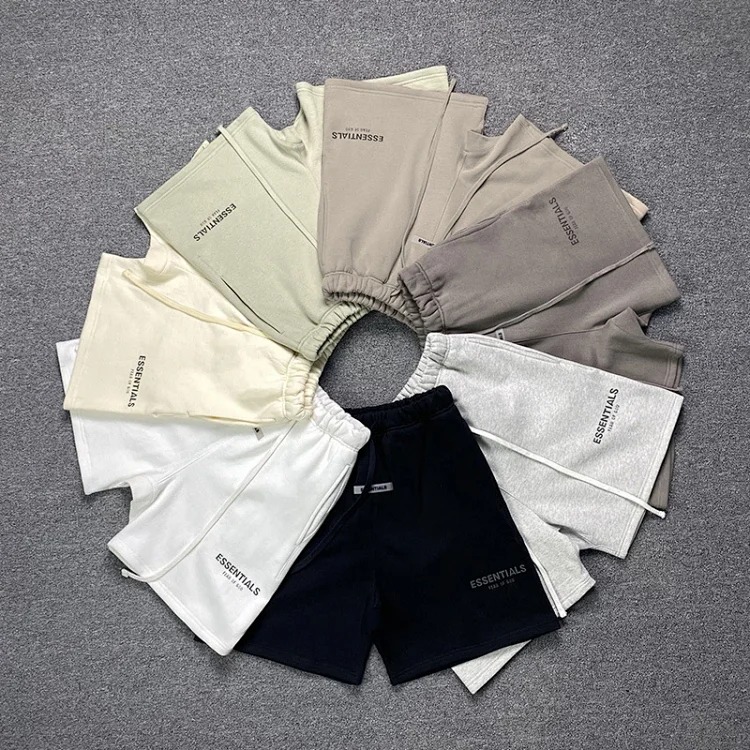 Multi-line shorts ES cotton sports shorts casual five-quarter pants street fashion loose