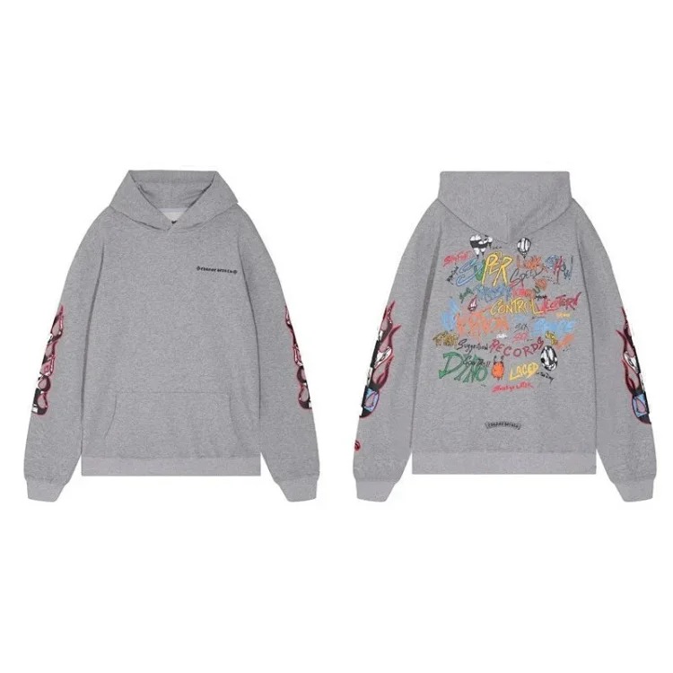 CH cross hooded sweatshirt is versatile and fashionable