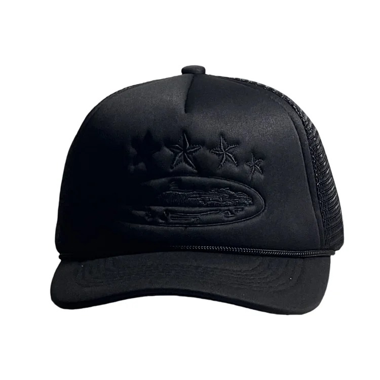 Corteiz 5 Starz Alcatraz Trucker American truck hat foreign trade trendy brand embroidered sun protection card