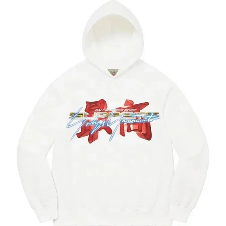 European and American trendy Satin Appliqué Hooded Sweatshirt hooded long-sleeved fleece sweatshirt