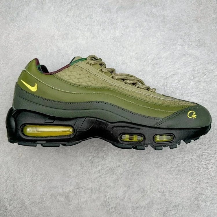Nikeh and Corteiz x Air Max 95 Collaborative Retro Comfortable Cushioned Sports Shoes