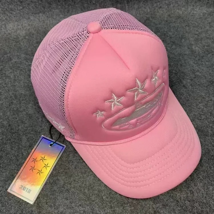 Corteiz 5 Starz Alcatraz Trucker American truck hat foreign trade trendy brand embroidered sun protection card