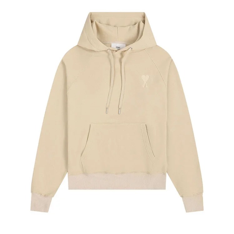 Sweatshirt autumn and winter new long-sleeved hooded unisex small love flat embroidered hoodie
