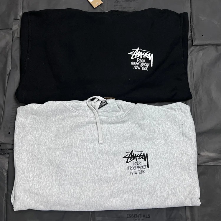 Made in Stussy DSM Three City Limited Series Pattern Round Neck Printed Sweatshirt Hoodie
