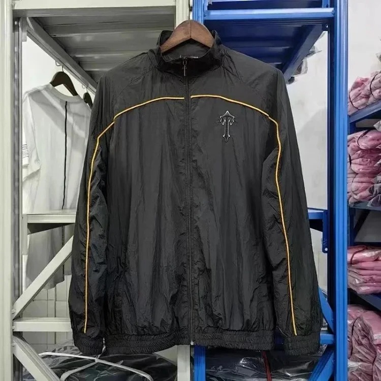 Jacket suit embroidered letter zipper windbreaker