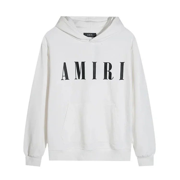 AM sweatshirt IRI cracked letter logo splashed ink and paint graffiti hoodie couple jacket sweatshirt for men and women