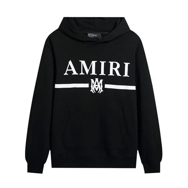 AM sweatshirt IRI cracked letter logo splashed ink and paint graffiti hoodie couple jacket sweatshirt for men and women