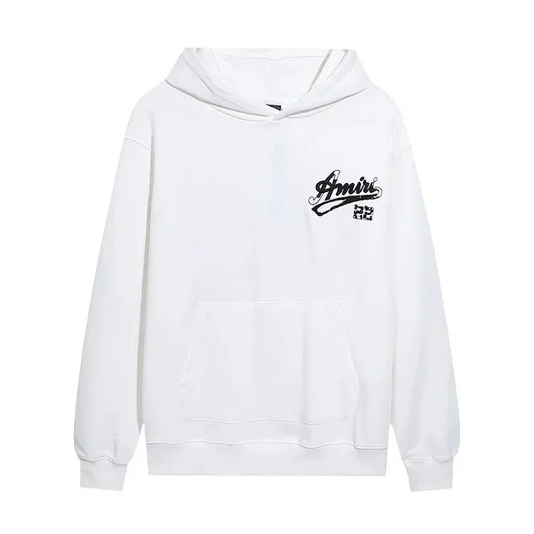 AM sweatshirt IRI cracked letter logo splashed ink and paint graffiti hoodie couple jacket sweatshirt for men and women