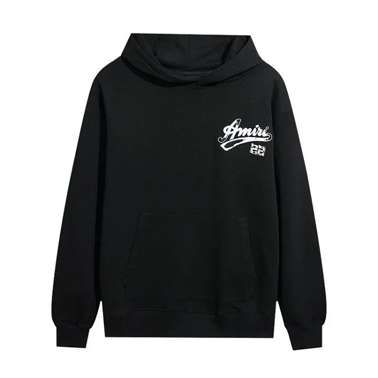 AM sweatshirt IRI cracked letter logo splashed ink and paint graffiti hoodie couple jacket sweatshirt for men and women