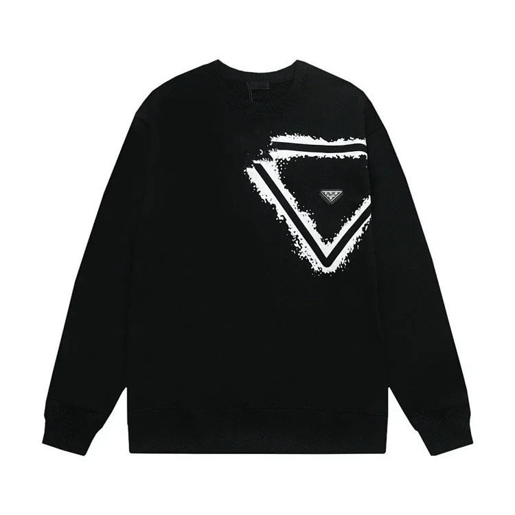 Correct version.Pulajia 24 series triangle label autumn and winter new Pujia high men's and women's long-sleeved T-shirts and sweatshirts