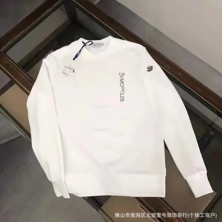 Autumn and winter new European and American original M Mengjia LOGO men's and women's round neck fashionable velvet thickened Chinese cotton long-sleeved sweatshirt