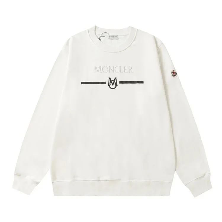 Autumn and winter new European and American original M Mengjia LOGO men's and women's round neck fashionable velvet thickened Chinese cotton long-sleeved sweatshirt