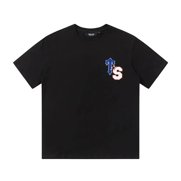 T a p rainbow letter gradient towel embroidered short-sleeved T-shirt