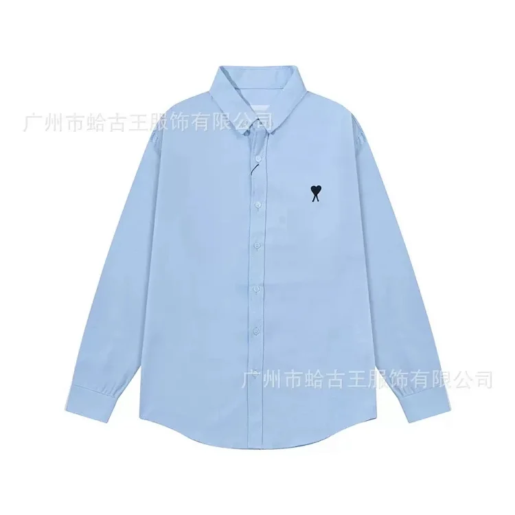 Love embroidered cotton shirt for men and women