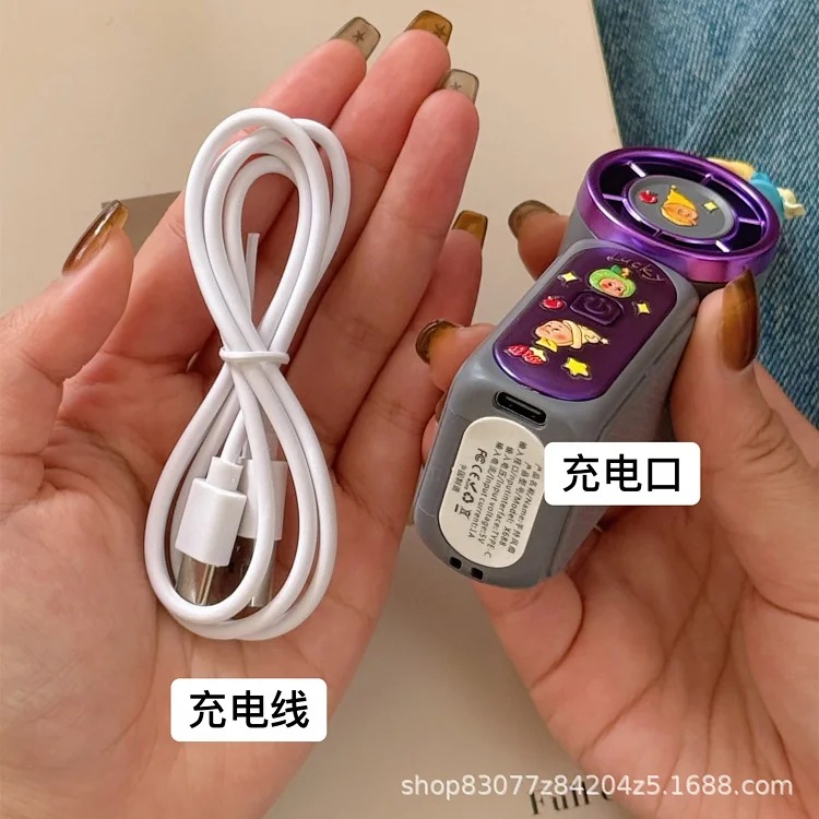 可爱星星人手持风扇学生夏季户外便携节日礼品迷你usb充电小风扇 product image