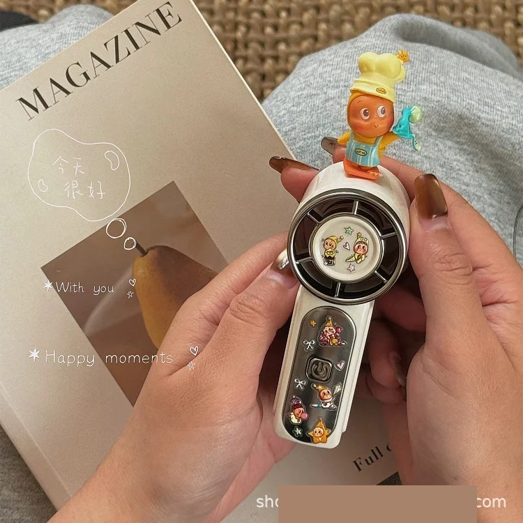 可爱星星人手持风扇学生夏季户外便携节日礼品迷你usb充电小风扇 product image