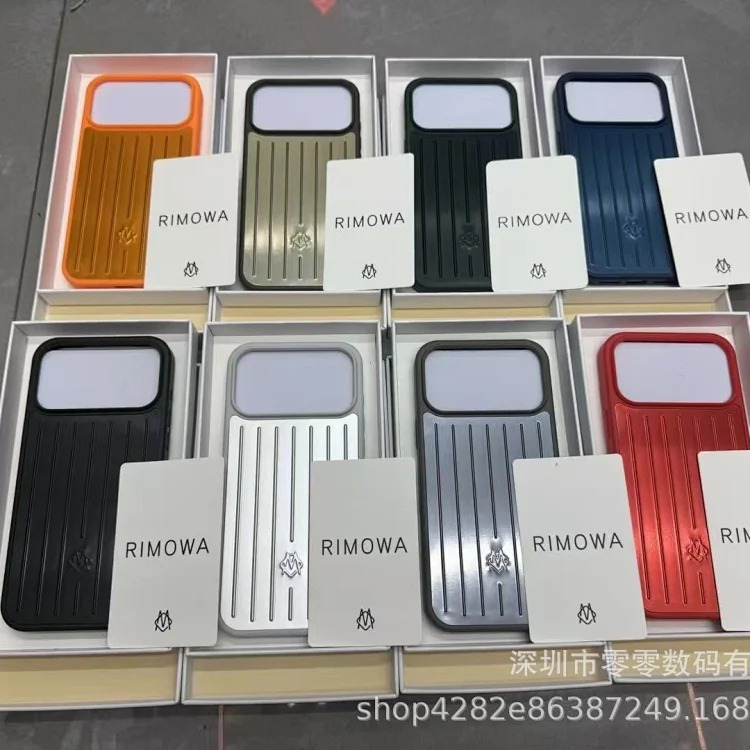 新款铝合金苹果/银色行李箱全包手机壳适用i Phone17Promax系列