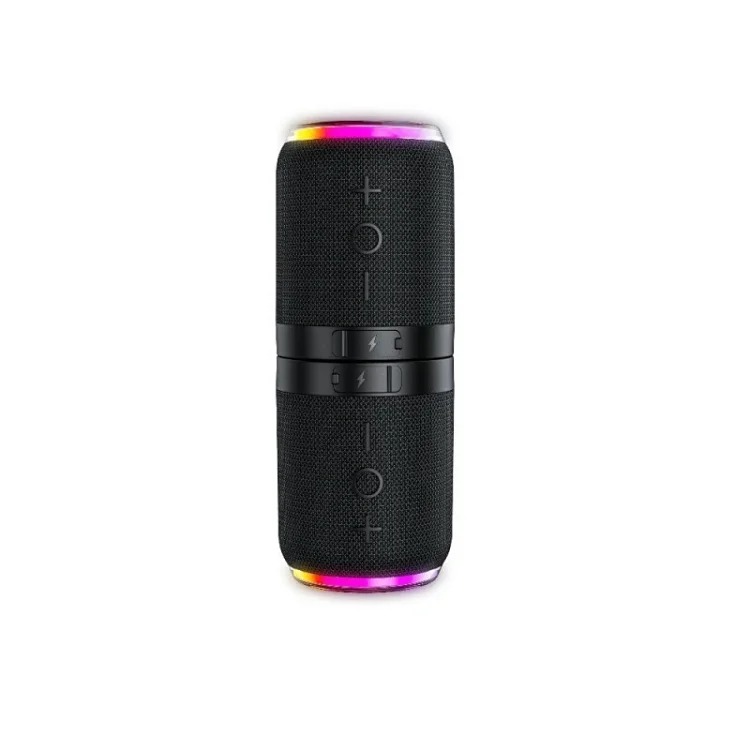 New cross-border hot-selling magnetic speaker two-in-one split portable Bluetooth speaker RGB fabric small speaker