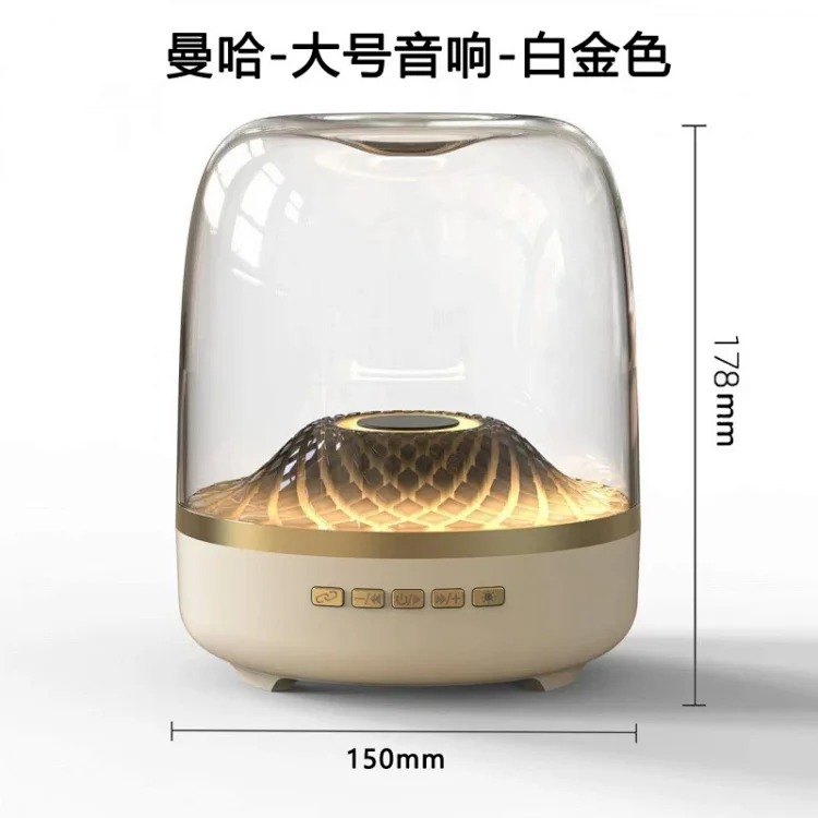 Cross-border subwoofer wireless bluetooth small speaker plug-in card computer large audio mini smart speaker outdoor audio