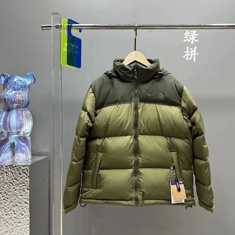 American Version 1996 Down Jacket Classic Splicing Down Jacket Warm Jacket Couple Style