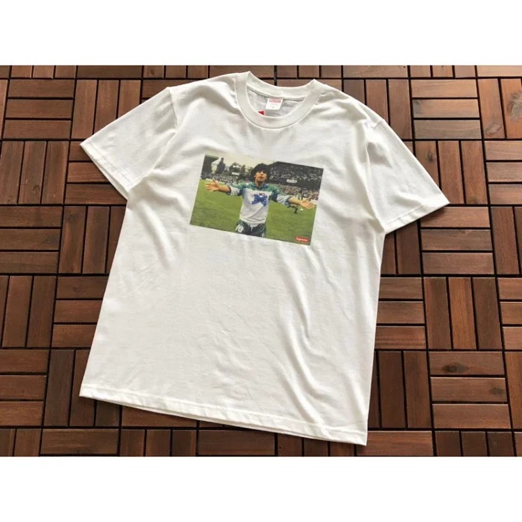 SUP letter print BOX high version short-sleeved T-shirt for men and women