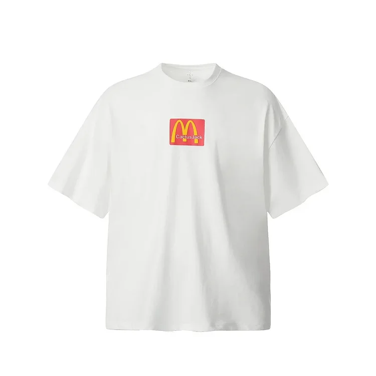 BIGTHING M font co-branded TS foam printed T-shirt TRAVIS SCOTT high street fashion brand loose short sleeves