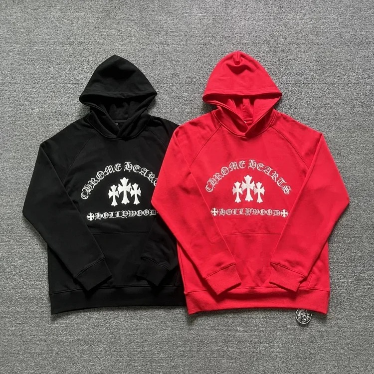 CH cross hooded sweatshirt is versatile and fashionable