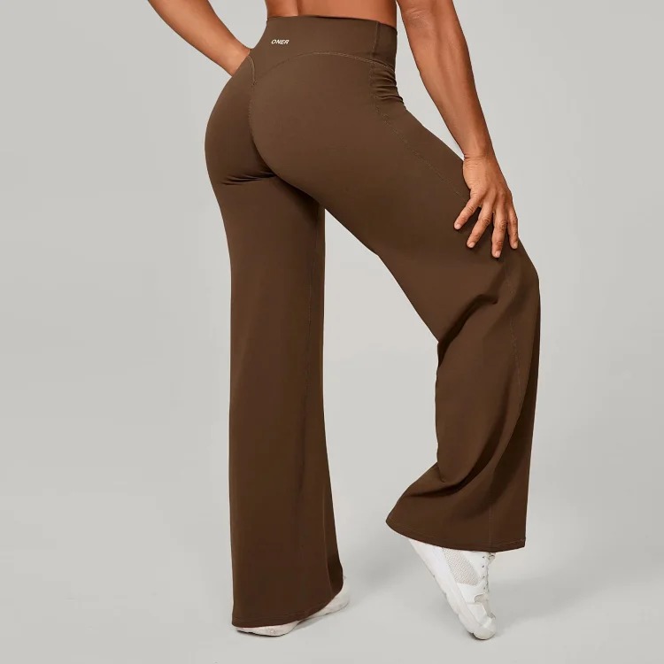Oner Active Straight, Loose and Soft Oner Running Pilates Fitness Straight High-waisted Trousers Yoga Wide-leg Pants