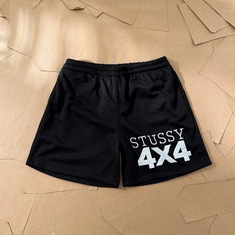 Stussy Summer Sports Series Mesh Printed Quarter Pants Sports Quick-Drying Shorts for